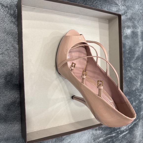 GUCCI Vernice Crystal DK CIPRIA Platform Pumps Size 38 1/2 - Picture 6 of 9